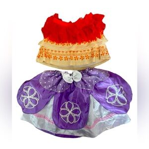 Lot of 2- Moana and Sophia the First Skirt Girl 4-6